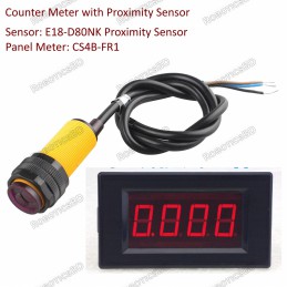 Digital Auto Counter Meter with Infrared Proximity Sensor 24V Robotics Bangladesh