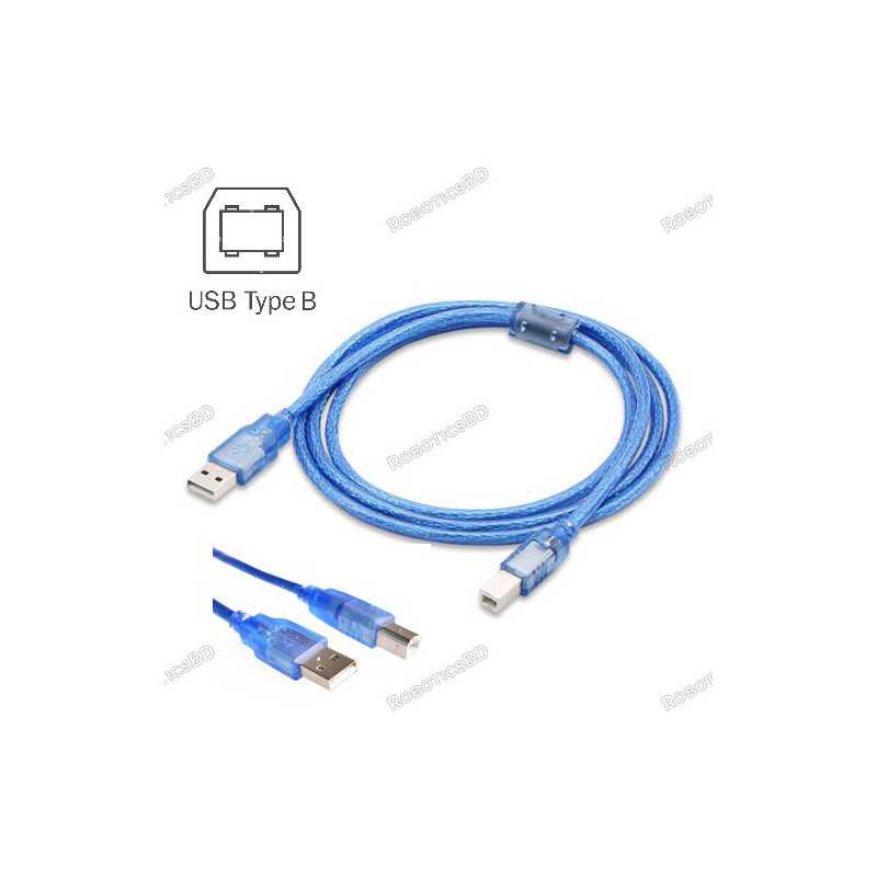 50 cm Cable For Arduino UNO/MEGA (USB A to B) Robotics Bangladesh 50 cm Cable For Arduino UNO/MEGA (USB A to B) Robotics Bangladesh