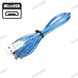 1 Meter Micro USB Cable for Arduino, Node MCU and Flight Controllers Robotics Bangladesh