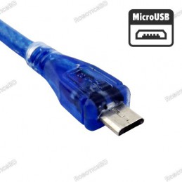 50 cm Micro USB Cable for Arduino Leonardo and Node MCU Robotics Bangladesh