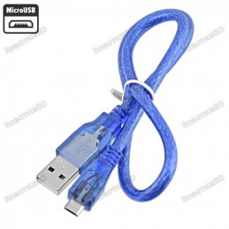 Cable For Arduino Leonardo/ DUE (USB A to Micro B)-30cm Robotics Bangladesh
