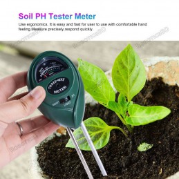 Soil Meter 3 in 1 PH Tester Soil Water Moisture Light Test Analog Meter Robotics Bangladesh