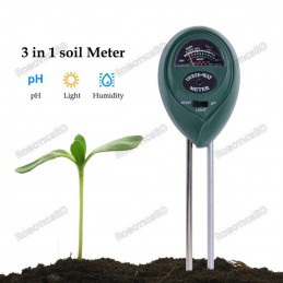 Soil Meter 3 in 1 PH Tester Soil Water Moisture Light Test Analog Meter Robotics Bangladesh