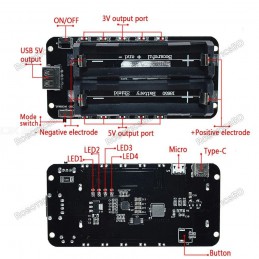 2x 18650 Lithium Battery Shield V8 Mobile Power Expansion Board Module Robotics Bangladesh