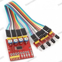 4 Channel Infrared Line Following and Obstacle Sensor Robotics Bangladesh