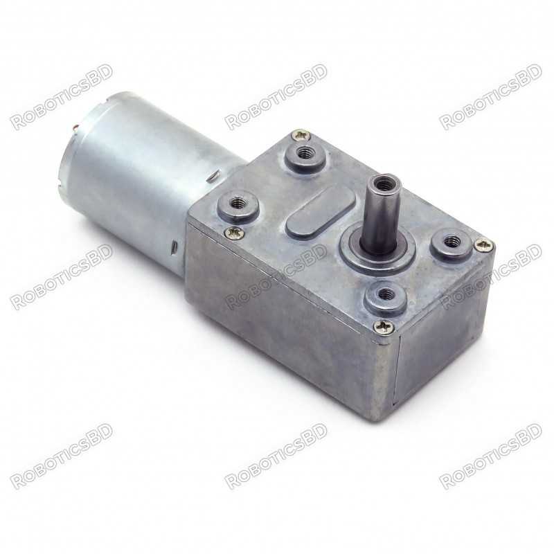 JGY-370 DC 12V 160RPM Self-locking Reduction Worm Gear Motor Robotics Bangladesh JGY-370 DC 12V 160RPM Self-locking Reduction Worm Gear Motor Robotics Bangladesh