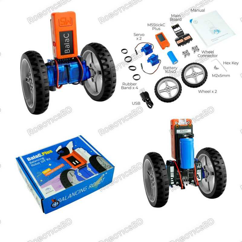 BALA-C PLUS ESP32 Self-Balancing Robot Kit Robotics Bangladesh BALA-C PLUS ESP32 Self-Balancing Robot Kit Robotics Bangladesh