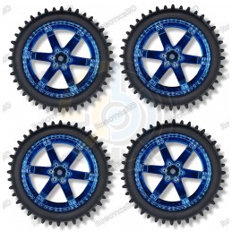 85mm Antiskid Wheel (Pack of 4) Robotics Bangladesh