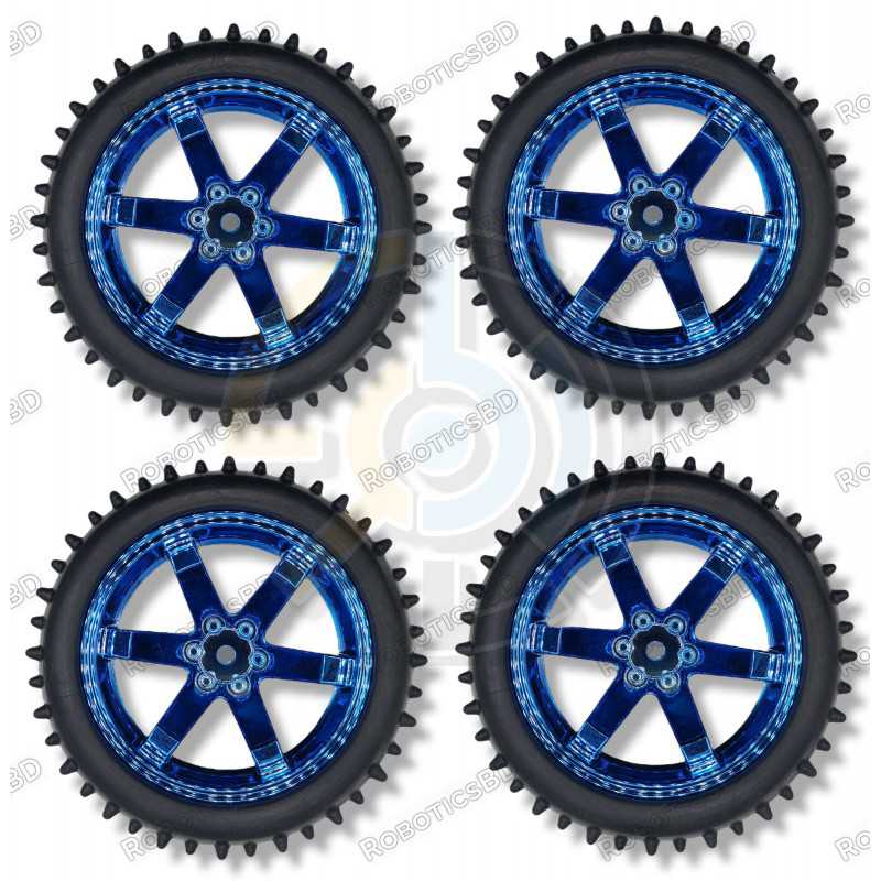 85mm Antiskid Wheel (Pack of 4) Robotics Bangladesh 85mm Antiskid Wheel (Pack of 4) Robotics Bangladesh