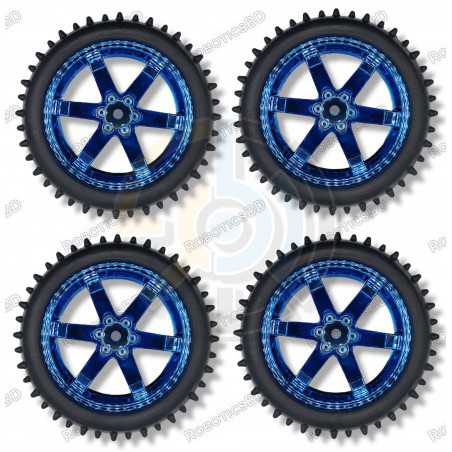 85mm Antiskid Wheel (Pack of 4) Robotics Bangladesh