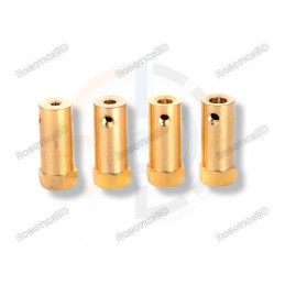 4mm Hex coupling for Robot Smart Car Wheel 30mm Length Robotics Bangladesh