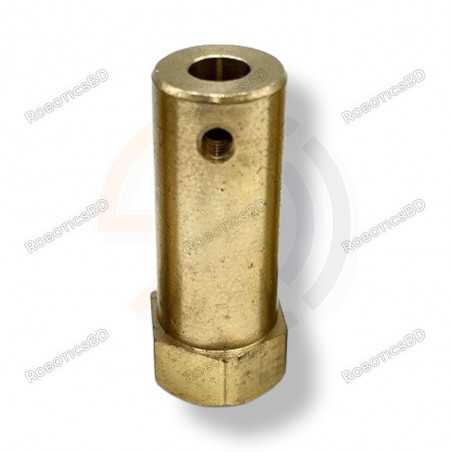 6mm Hex coupling for Robot Smart Car Wheel 30mm Length Robotics Bangladesh