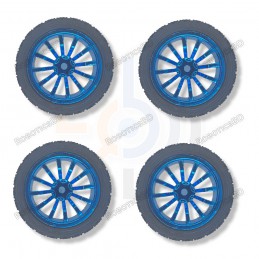 65mm Rubber Wheel (Pack of 4) Robotics Bangladesh