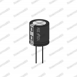 100uF 35V Capacitor Robotics Bangladesh