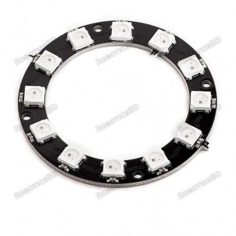 WS2812B RGB LED 12 Bit Ring Robotics Bangladesh WS2812B RGB LED 12 Bit Ring Robotics Bangladesh