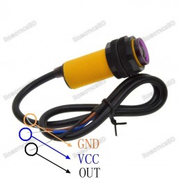 E18-D80NK Adjustable Infrared Proximity Sensor Switch 3-80cm Robotics Bangladesh