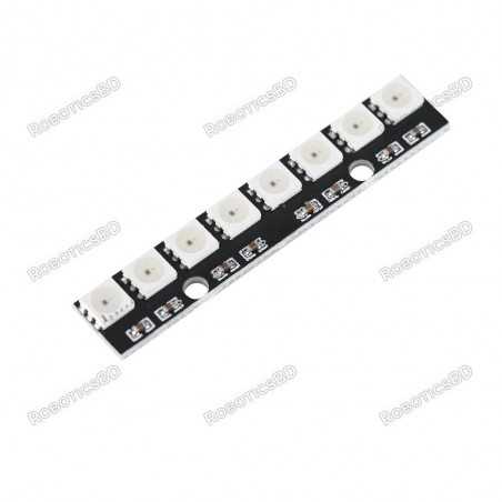 8-bit WS2812B 5050 RGB LED Built-in Full Color Driver Development Board Straight Robotics Bangladesh