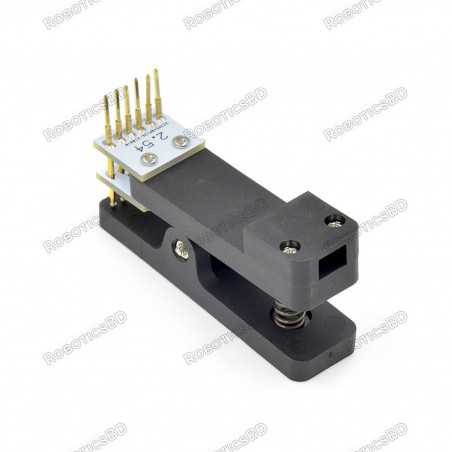 Pogo Pin Probe Clip - 6 Pins with 2.