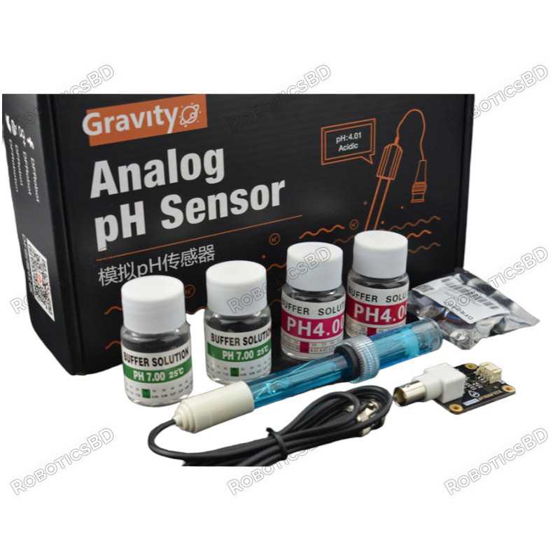 Gravity: Analog pH Sensor/Meter Kit V2 Robotics Bangladesh Gravity: Analog pH Sensor/Meter Kit V2 Robotics Bangladesh