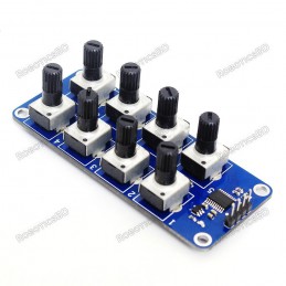 Rotary Potentiometer Analog Knobs 8 Channel Module Robotics Bangladesh
