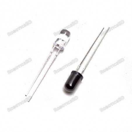 5mm Infrared Emitter and Detector Robotics Bangladesh
