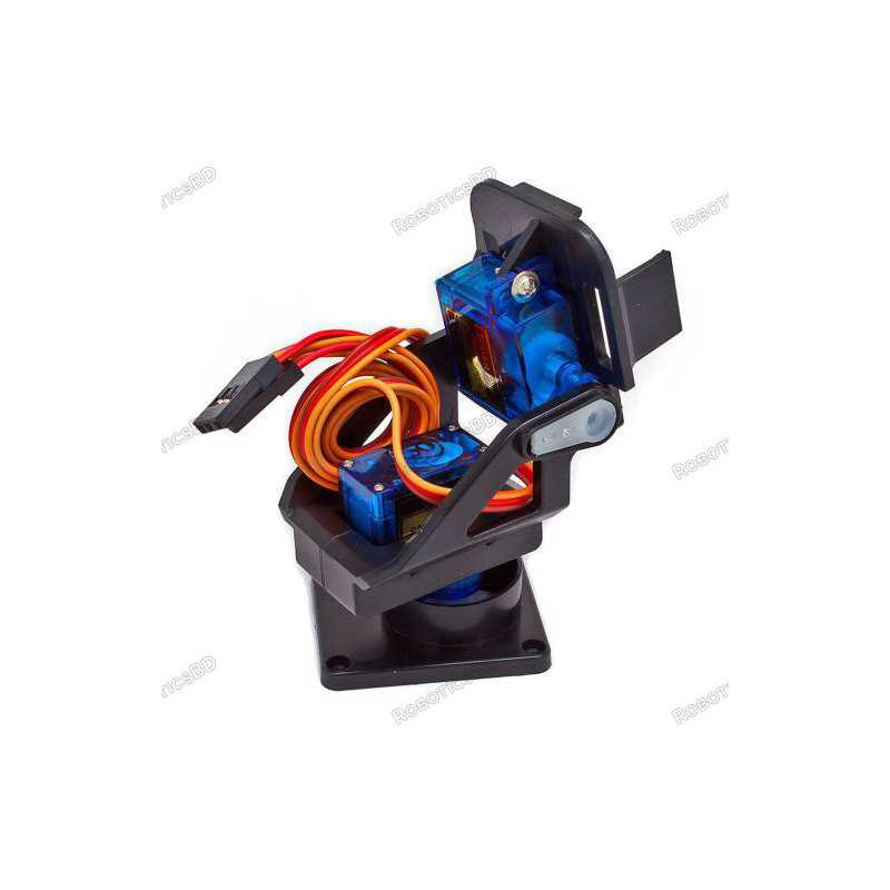 Abs Material 2 Axis Pan Tilt Camera Mount with SG90 Robotics Bangladesh Abs Material 2 Axis Pan Tilt Camera Mount with SG90 Robotics Bangladesh
