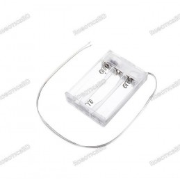 Transparent 3 x AA Battery Holder Box with switch Robotics Bangladesh