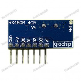 433Mhz Wireless Receiver Learning Code EV1527 Decoding Module 4Ch output With Learning Button Robotics Bangladesh