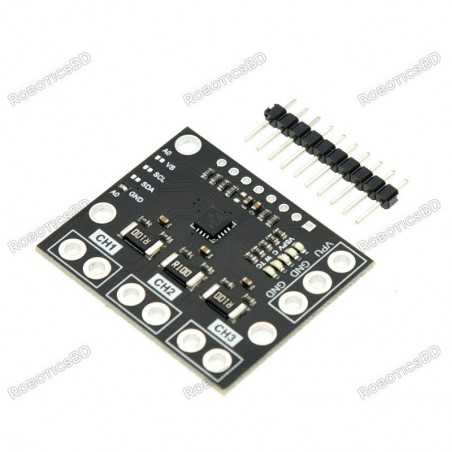 I2C SMBUS INA3221 Triple-Channel Shunt Current Power Supply Voltage Monitor Sensor Board Robotics Bangladesh