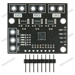 I2C SMBUS INA3221 Triple-Channel Shunt Current Power Supply Voltage Monitor Sensor Board Robotics Bangladesh