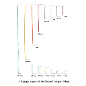 17mm - 25mm U-Shaped Solderless Breadboard Jumper Cable (Pack of 5) Robotics Bangladesh
