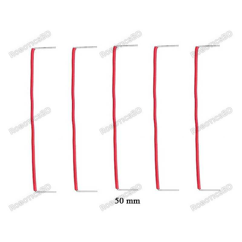 50mm U-Shaped Solderless Breadboard Jumper Cable (Pack of 5) Robotics Bangladesh 50mm U-Shaped Solderless Breadboard Jumper Cable (Pack of 5) Robotics Bangladesh