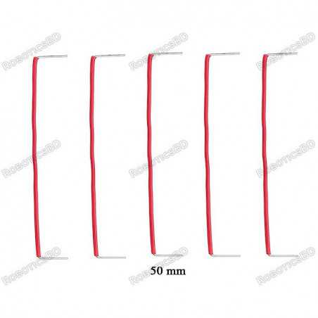 50mm U-Shaped Solderless Breadboard Jumper Cable (Pack of 5) Robotics Bangladesh