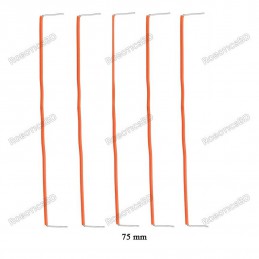 75mm U-Shaped Solderless Breadboard Jumper Cable (Pack of 5) Robotics Bangladesh