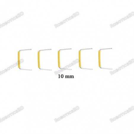 10mm - 12mm U-Shaped Solderless Breadboard Jumper Cable (Pack of 5) Robotics Bangladesh