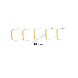 10mm - 12mm U-Shaped Solderless Breadboard Jumper Cable (Pack of 5) Robotics Bangladesh