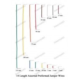 75mm U-Shaped Solderless Breadboard Jumper Cable (Pack of 5) Robotics Bangladesh