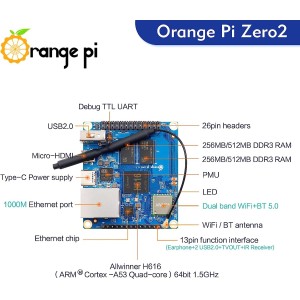 Orange Pi Zero2 with Casing Robotics Bangladesh