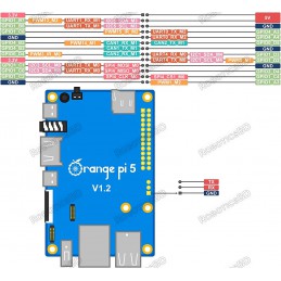 Orange Pi 5 4G with 5V 4A Adapter Robotics Bangladesh