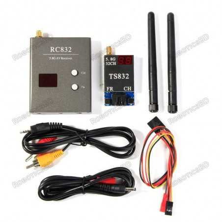 TS832 RC832 Boscam 5.8G 32CH 250mW FPV Transmitter Receiver 7.