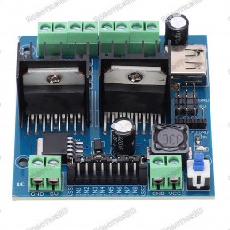 L298N PCB Driver Module Quad High-Power 4-Channel Smart Auto Motor Driving Board Robotics Bangladesh
