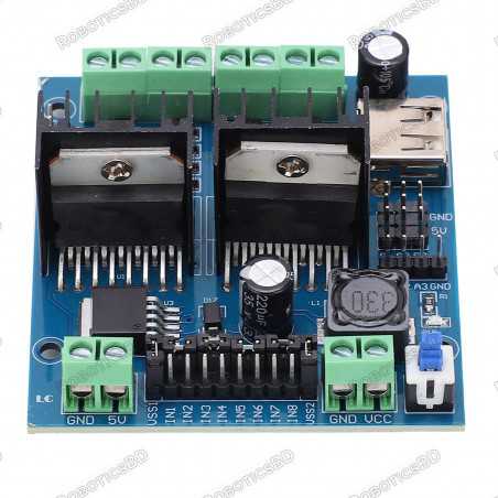 L298N PCB Driver Module Quad High-Power 4-Channel Smart Auto Motor Driving Board Robotics Bangladesh