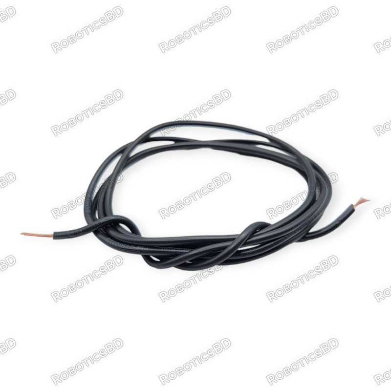 1 Meter Electrical Flexible Cable/ Wire - Black Robotics Bangladesh 1 Meter Electrical Flexible Cable/ Wire - Black Robotics Bangladesh