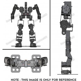 17DOF Biped Robot Educational Robot Kit 17 Degrees of Freedom Humanoid / Humanoids Walking Robot Kit Robotics Bangladesh