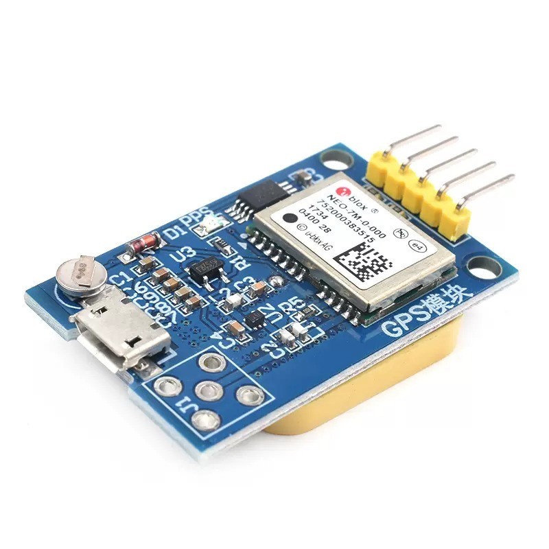 GPS Module NEO-6M Satellite Positioning Module for Arduino with MicroUSB Robotics Bangladesh
