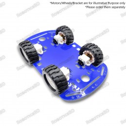 4WD N20 Gear Motor Chassis Robotics Bangladesh