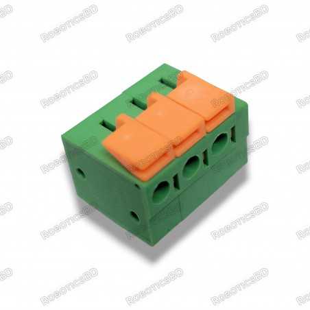 5.08mm Pitch Spring Terminal Connector 3P KF142R PCB Mounted Screw Connectors Robotics Bangladesh