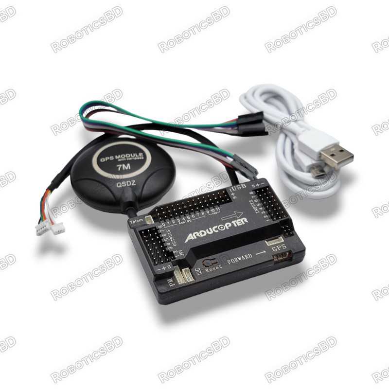 Arducopter APM 2.8 Flight Controller + Ublox NEO 7M GPS with Compass Robotics Bangladesh Arducopter APM 2.8 Flight Controller + Ublox NEO 7M GPS with Compass Robotics Bangladesh