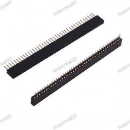 2mm Pitch 40Pin Female Pin Header Socket Strip Connector Robotics Bangladesh