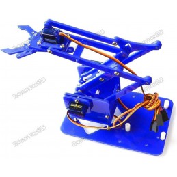 4 DOF Robotic Arm Acrylic DIY Unassembled Robotics Bangladesh